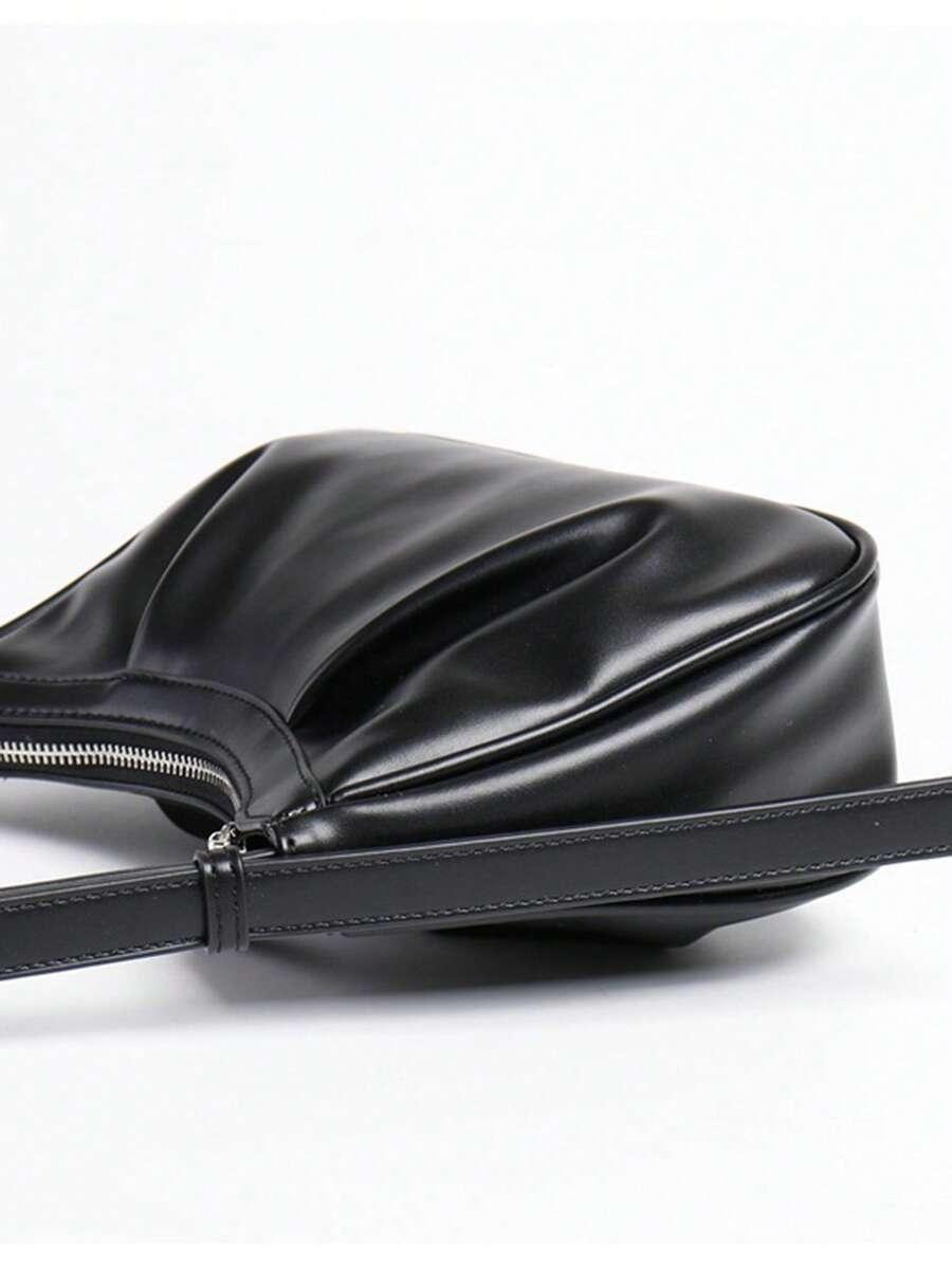 SHEIN CZARNA TOREBKA IMITACJA SKÓRY S07__27X8X18CM