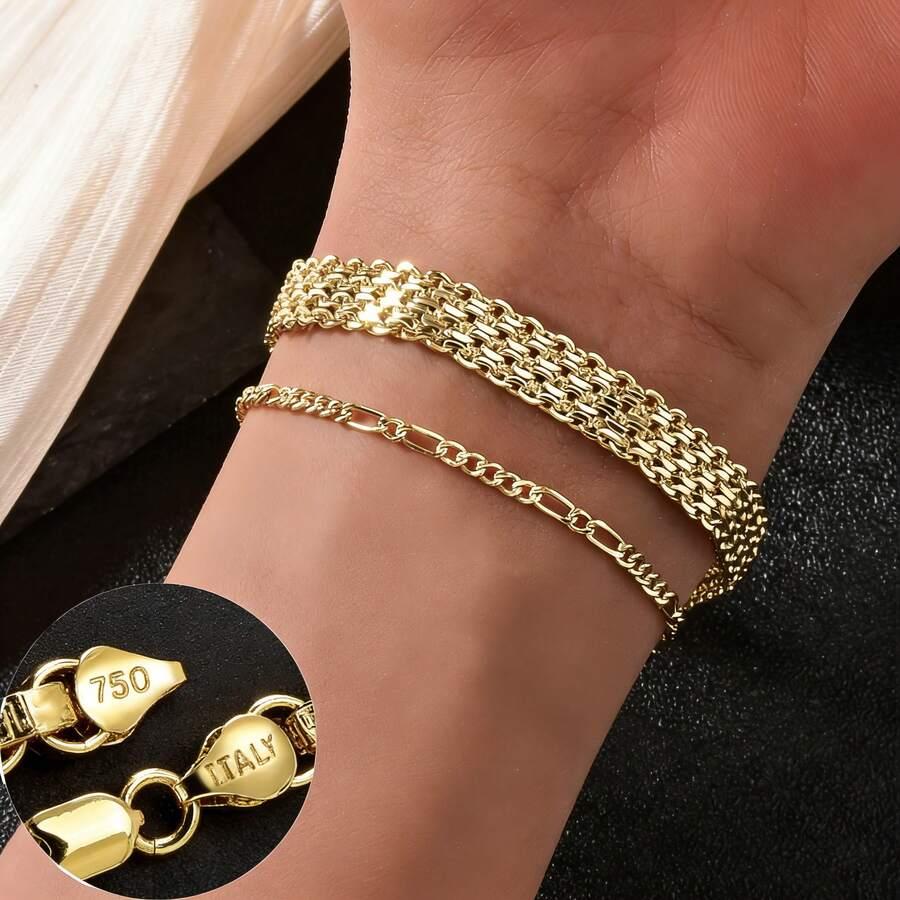 SHEIN ZŁOTA BRANSOLETKA 2-PACK S07