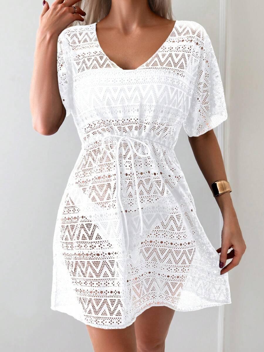 SHEIN BIAŁA MINI SUKIENKA S06__M