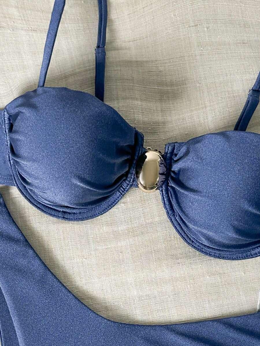 SWIM BASICS NIEBIESKI DWUCZĘŚCIOWY STRÓJ KĄPIELOWY S09__S