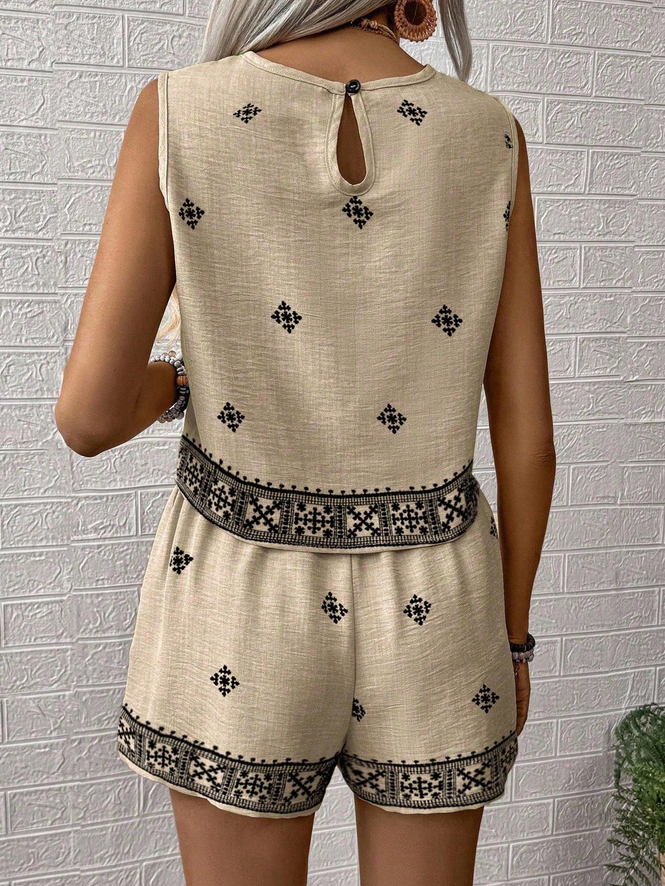 SHEIN TOP SPODENKI KOMPLET S06__L
