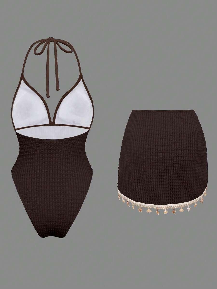 SWIM OASIS JEDNOCZĘŚCIOWY STRÓJ KĄPIELOWY SPÓDNICA KOMPLET S09__XL