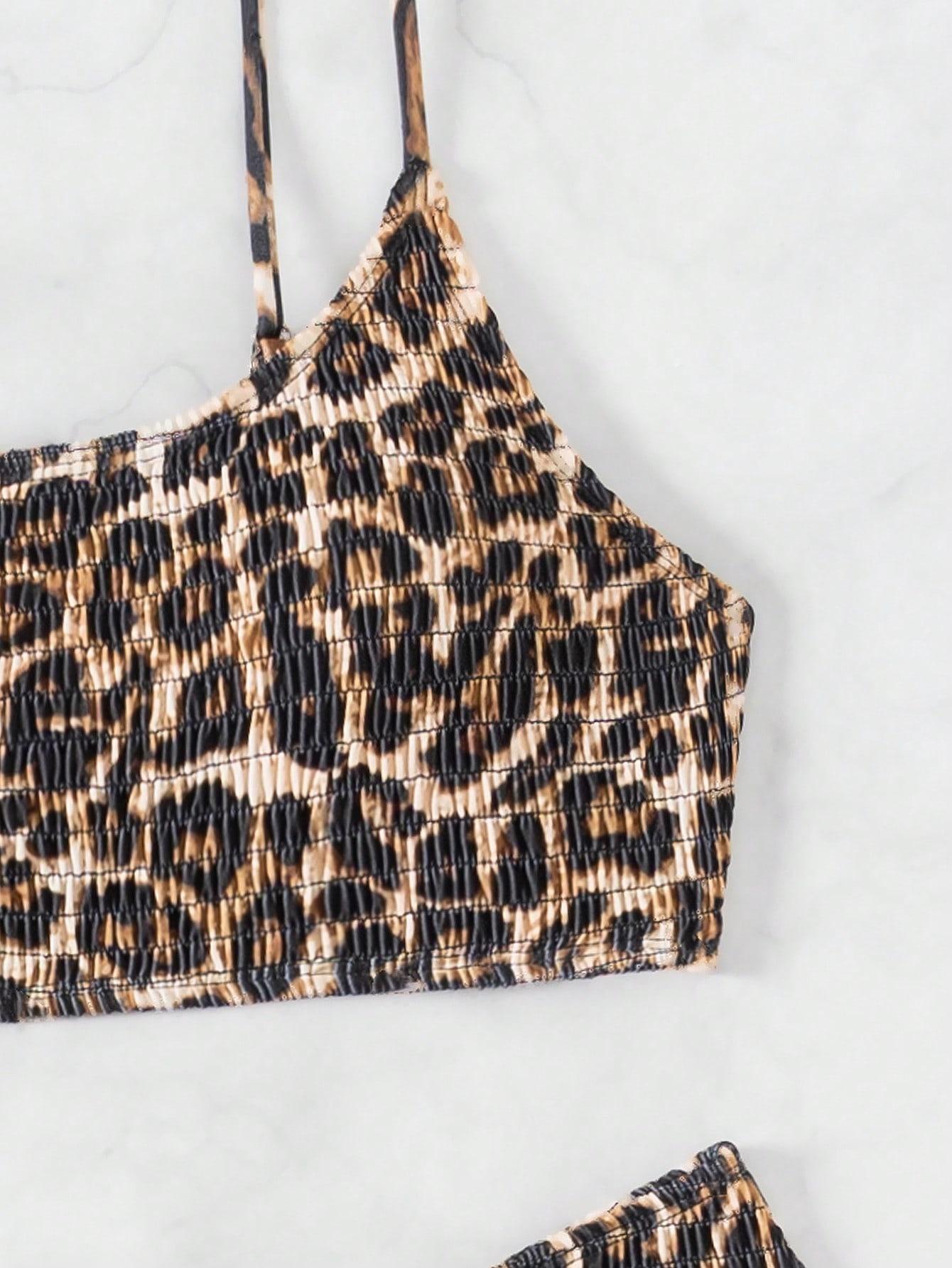 SHEIN STRÓJ KĄPIELOWY ANIMAL PRINT S09__L