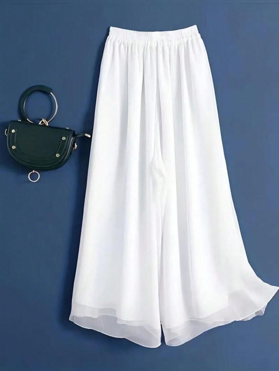 SHEIN BIAŁE SPODNIE CASUAL S06__XL