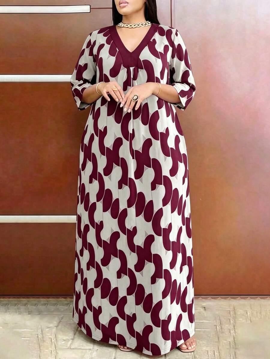 SHEIN MAXI SUKIENKA WZÓR S06__XXL