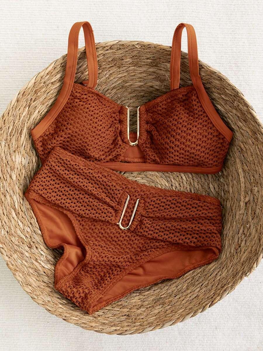 SHEIN DWUCZĘŚCIOWY STRÓJ KĄPIELOWY S09__XL