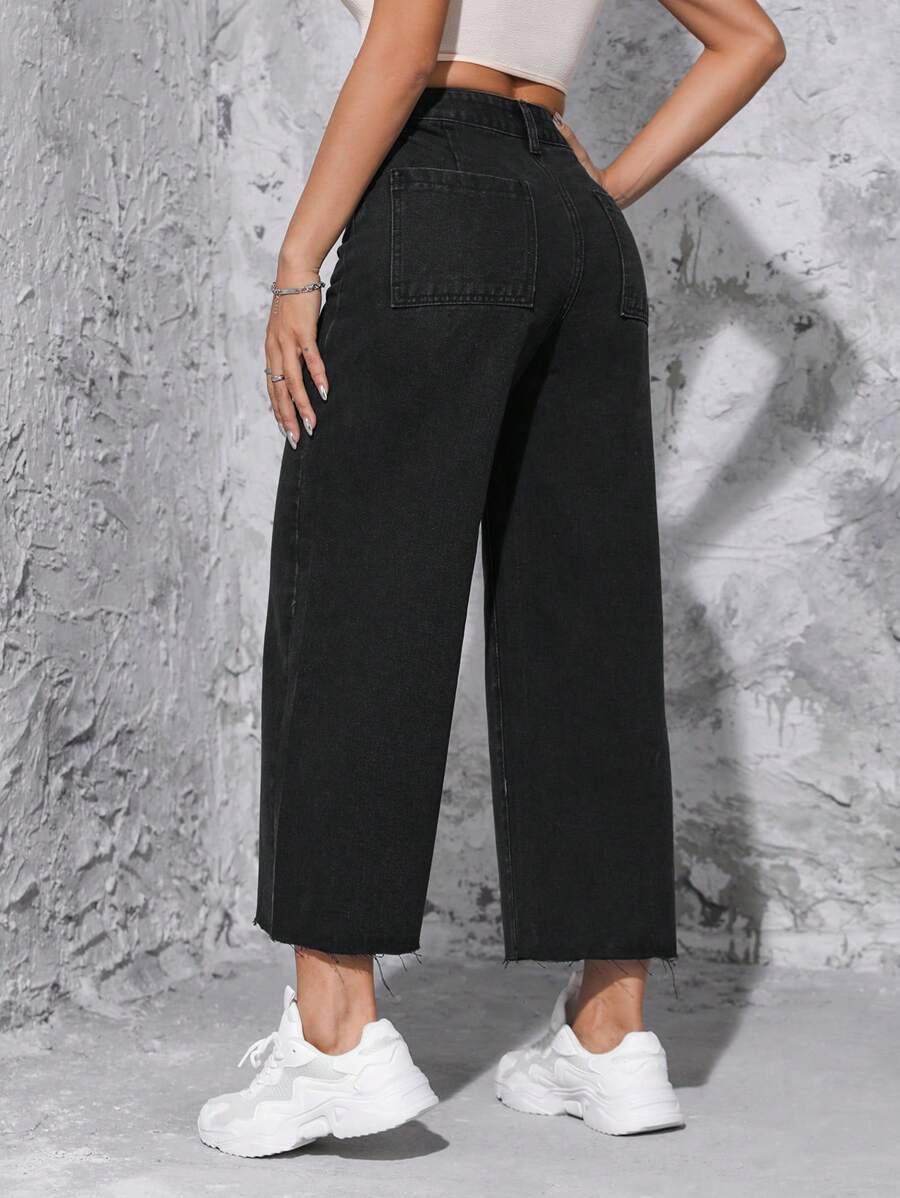 SHEIN CZARNE SPODNIE JEANS S06__XXS