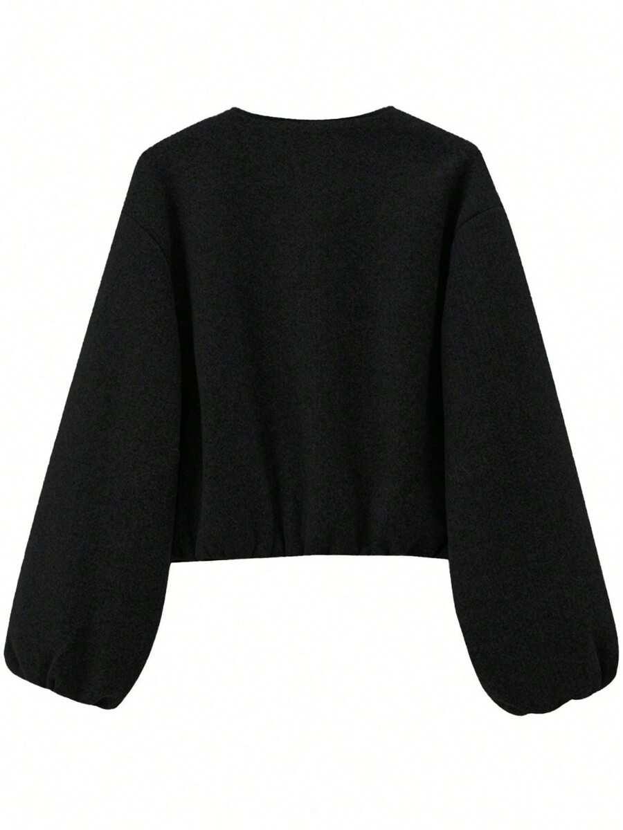 SHEIN CZARNA KURTKA ZAMEK