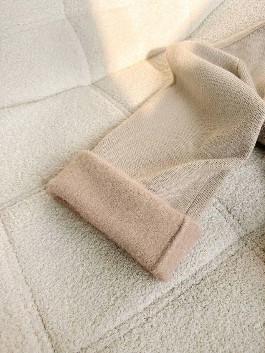 SHEIN DZIANINOWY KOMPLET SWETER SPODNIE S06__XS