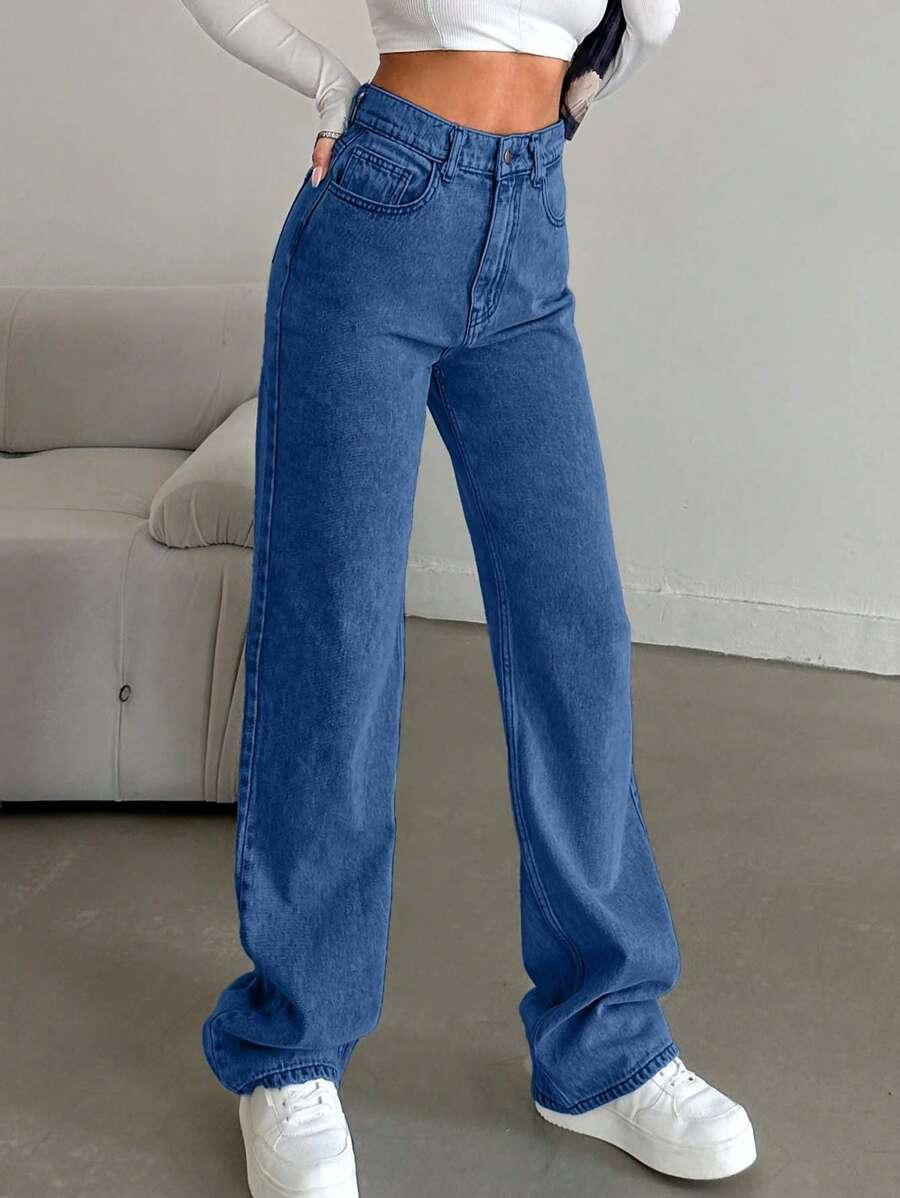 SHEIN NIEBIESKIE SPODNIE JEANS S06__L