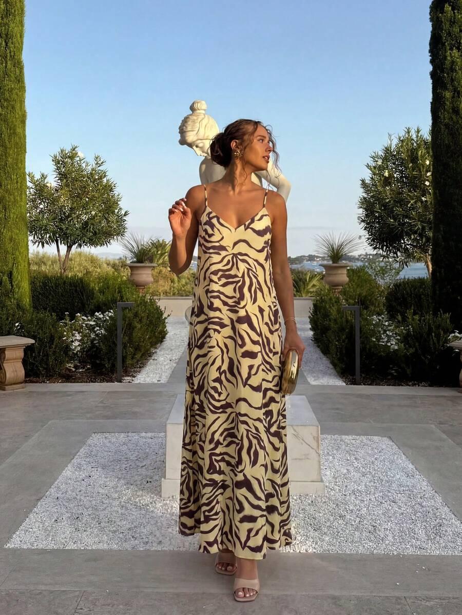 SHEIN MAXI SUKIENKA WZÓR PK01__S