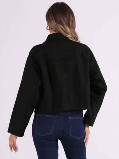 SHEIN CZARNA KURTKA ZAMEK W01__XXL
