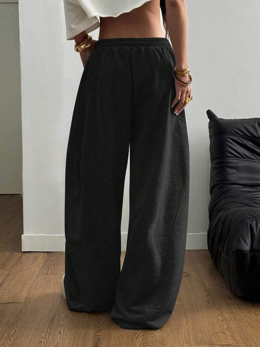 SHEIN CZARNE SPODNIE DRESOWE S06__L