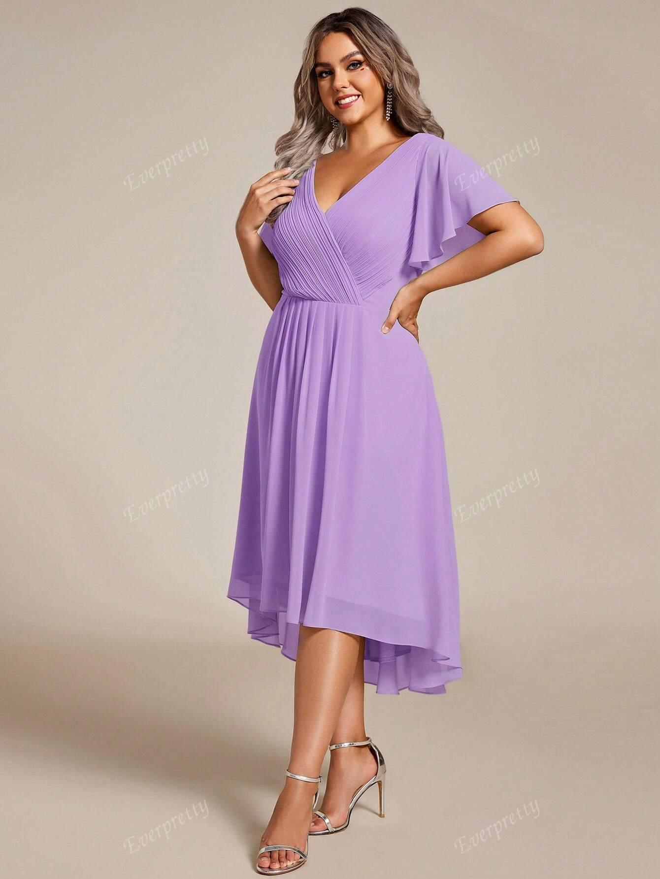 SHEIN FIOLETOWA MIDI SUKIENKA S06__48