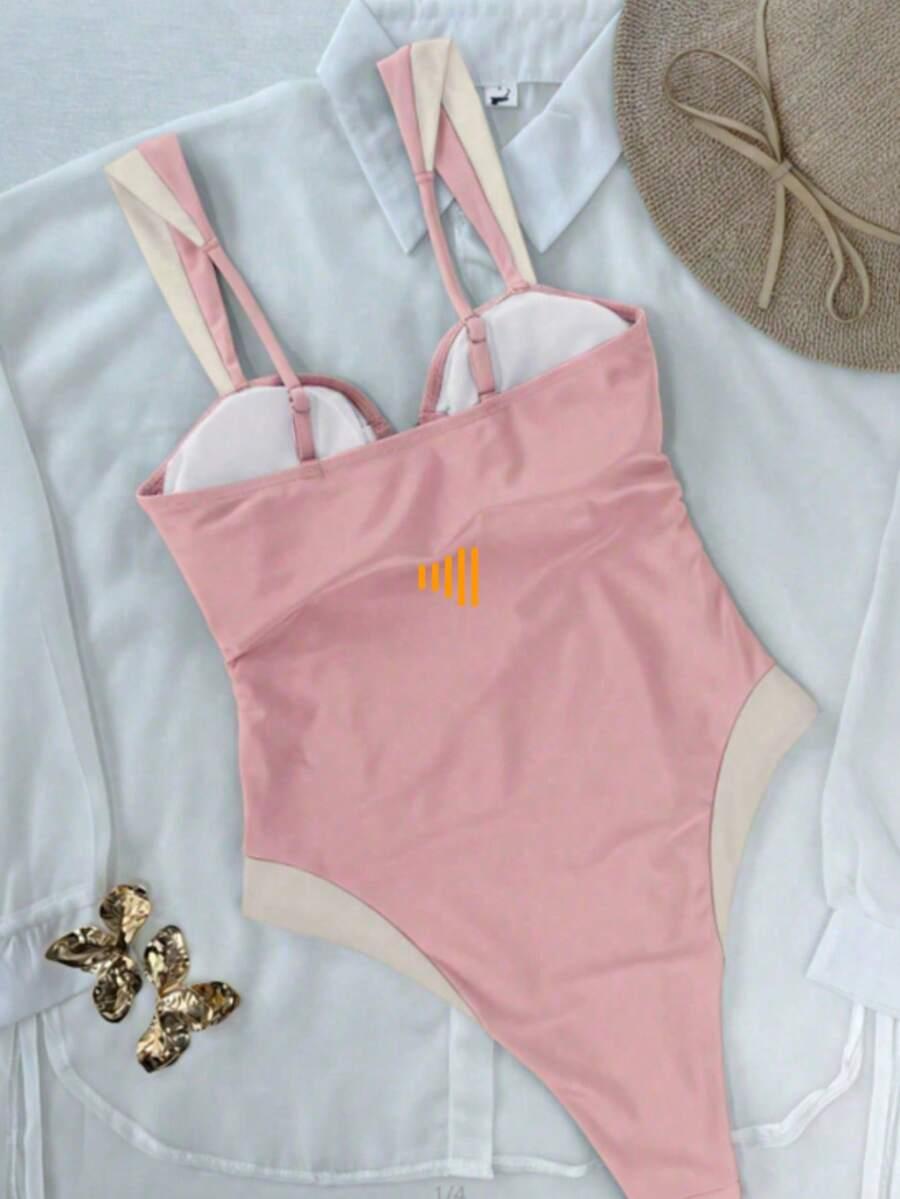 SHEIN JEDNOCZĘŚCIOWY STRÓJ KĄPIELOWY S09__M