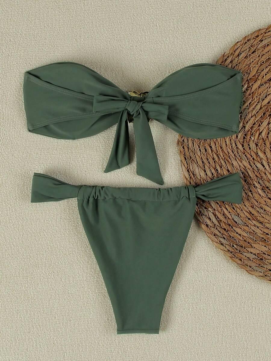 SHEIN DWUCZĘŚCIOWY STRÓJ KĄPIELOWY S09__L