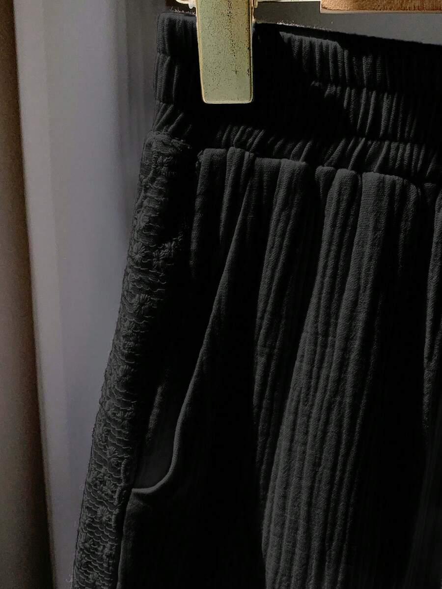 SHEIN CZARNE SPODNIE CASUAL S06__XS