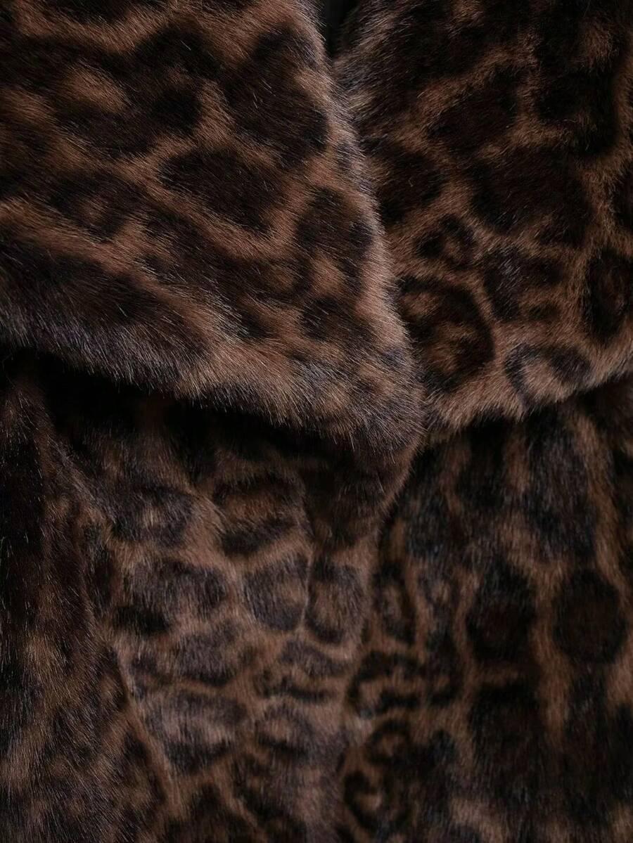 SHEIN SZTUCZNE FUTRO ANIMAL PRINT W01__S
