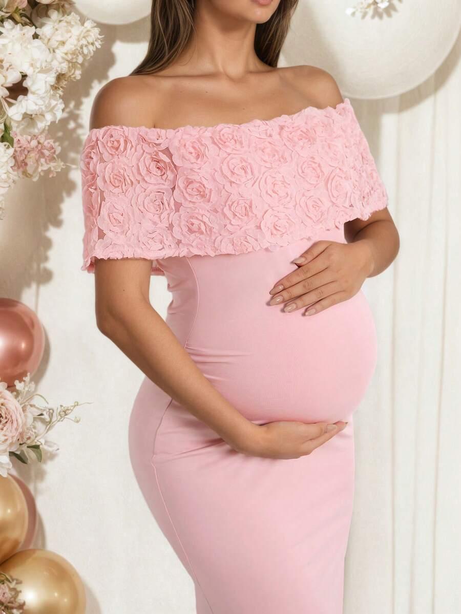 SHEIN CIĄŻOWA RÓŻOWA SUKIENKA S06__XL