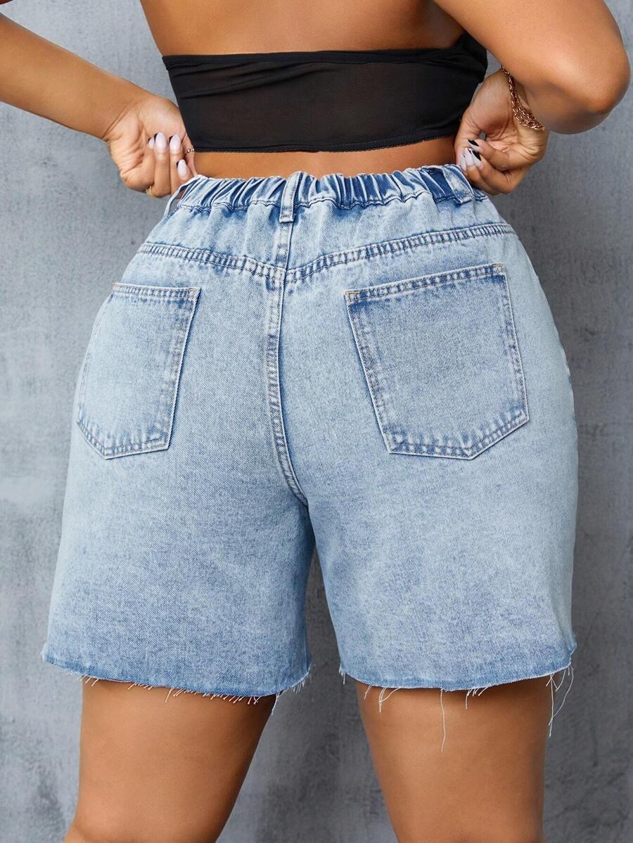 SLAYDIVA NIEBIESKIE JEANSOWE SPODENKI S06__XXL