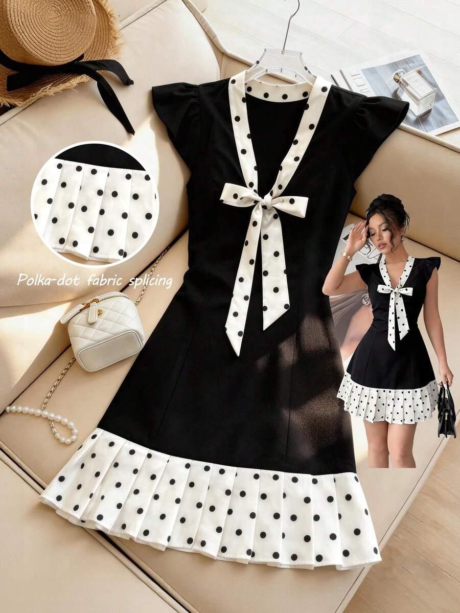 FRANCLIA CZARNA MINI SUKIENKA S06__M
