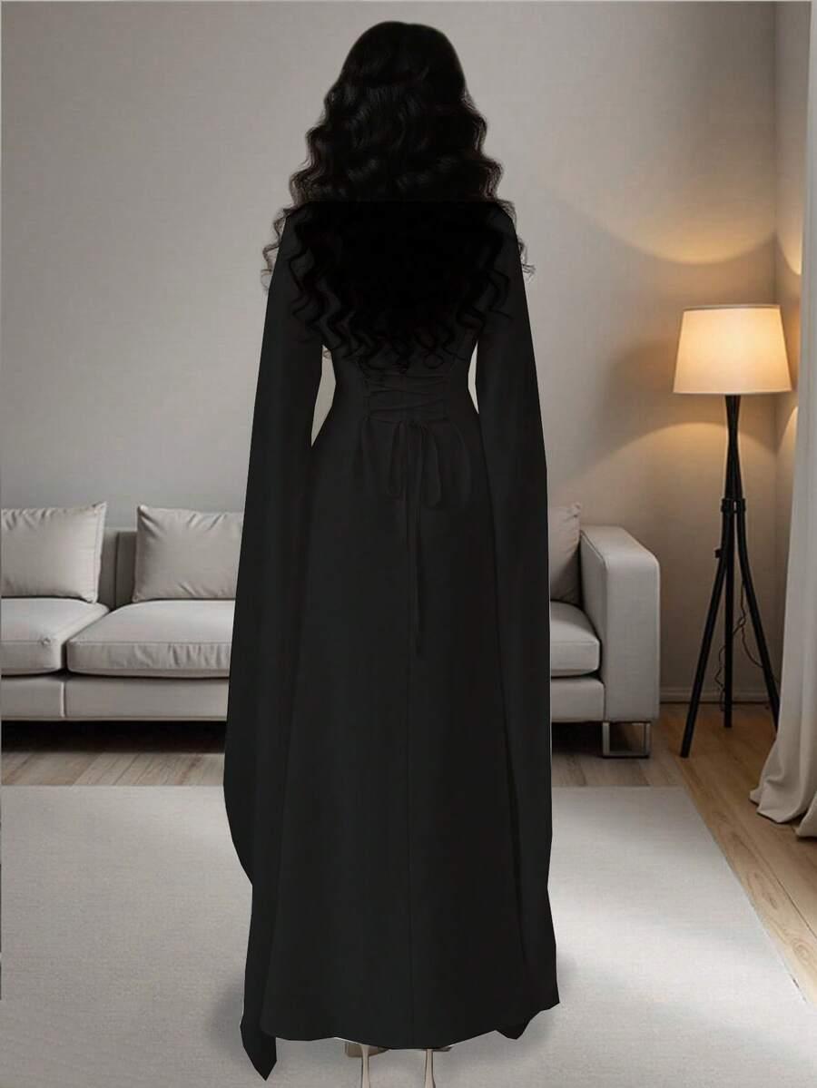 RAFFERIZA CZARNA MAXI SUKIENKA S06__L