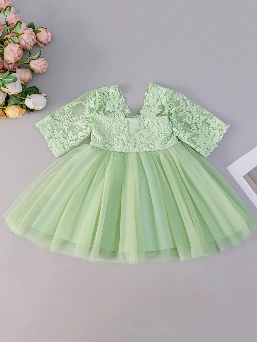 SHEIN ZIELONA SUKIENKA KOKARDA S06__86-92