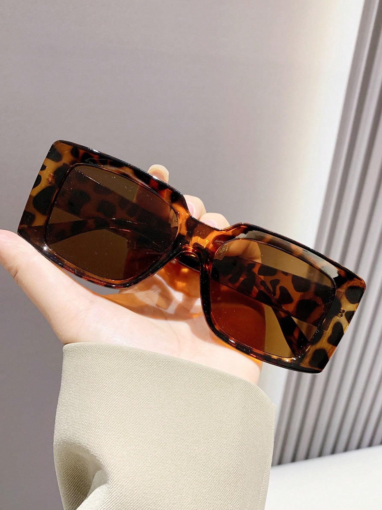 SHEIN OKULARY PRZECIWSŁONECZNE LEOPARD PRINT S07