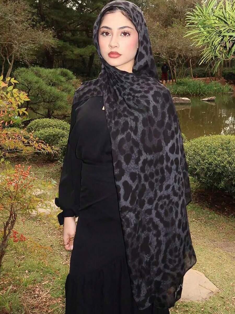 SHEIN CHUSTA NA GŁOWĘ ANIMAL PRINT S07