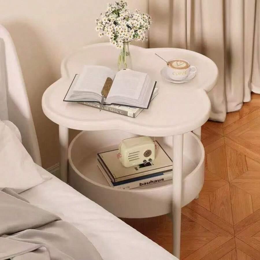 SHEIN BIAŁY STOLIK DEKORACYJNY S07__40X40X48