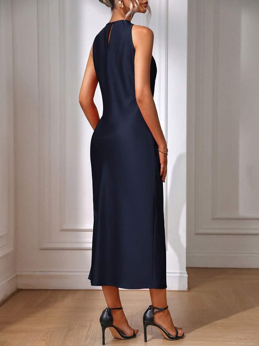 SHEIN GRANATOWA MAXI SUKIENKA S06__XL