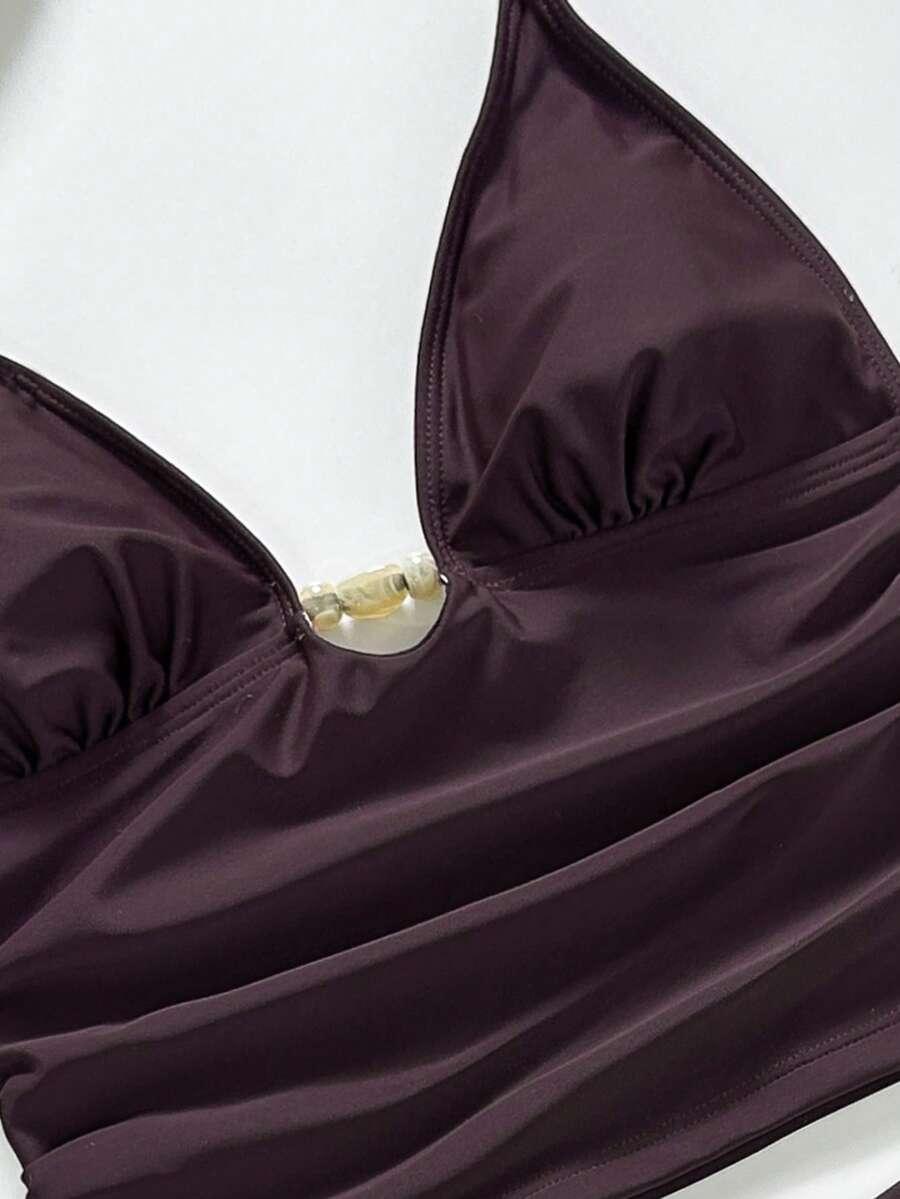 SHEIN DWUCZĘŚCIOWY STRÓJ KĄPIELOWY SZORTY TOP S09__XS