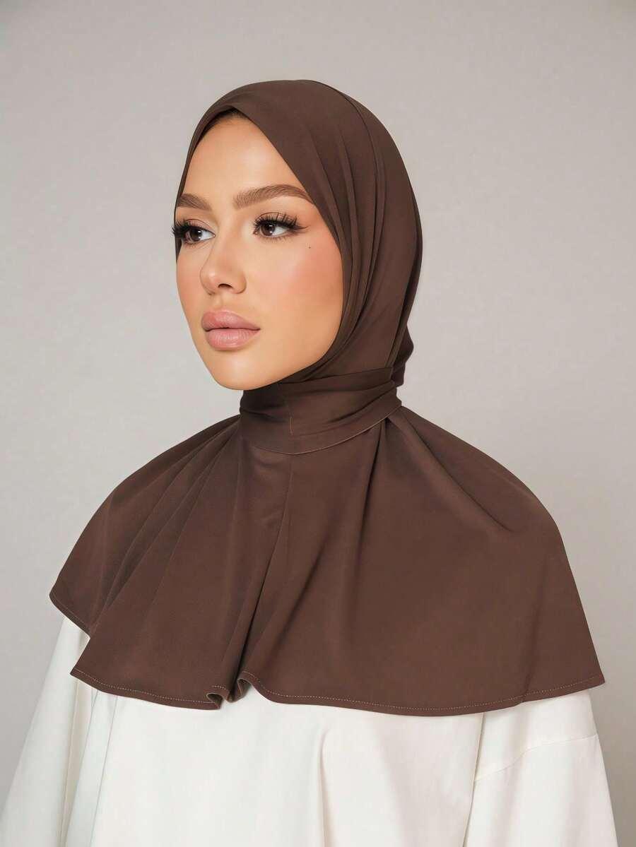 SHEIN BRĄZOWA CHUSTA HIDŻAB S07