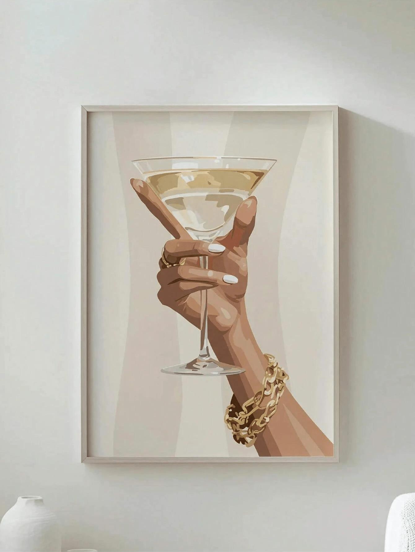 SHEIN OBRAZ NA PŁÓTNIE W RAMIE S07__50X35CM