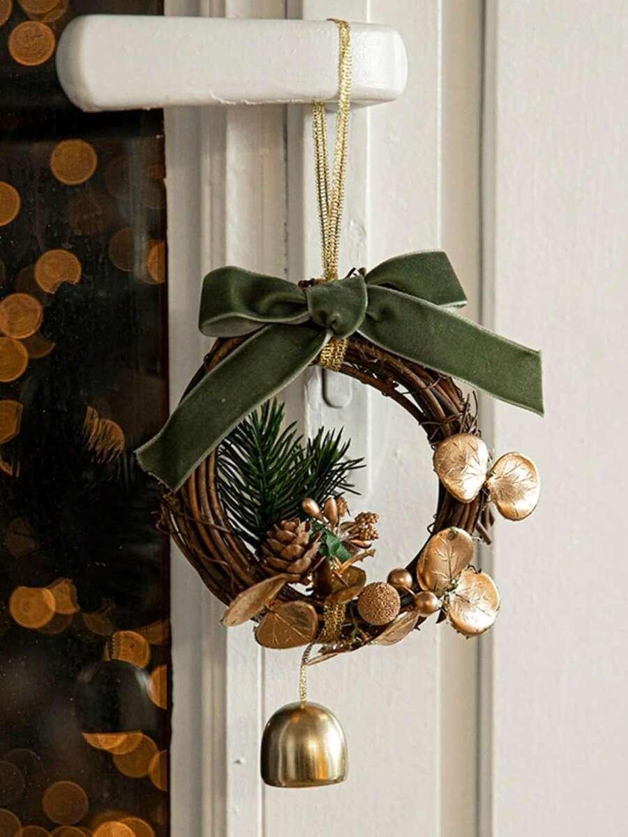 SHEIN WIENIEC DEKORACYJNY ZIELONA WSTĄŻKA BDD__10X4CM