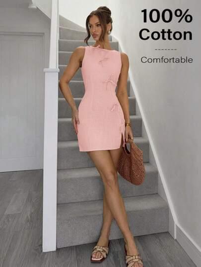 SHEIN RÓŻOWA MINI SUKIENKA S06__XL