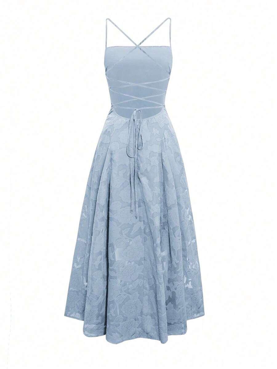 SHEIN NIEBIESKA MAXI SUKIENKA S06__XS