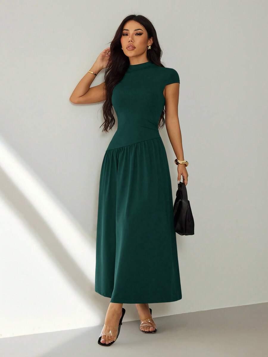 SHEIN ZIELONA MAXI SUKIENKA S06__S
