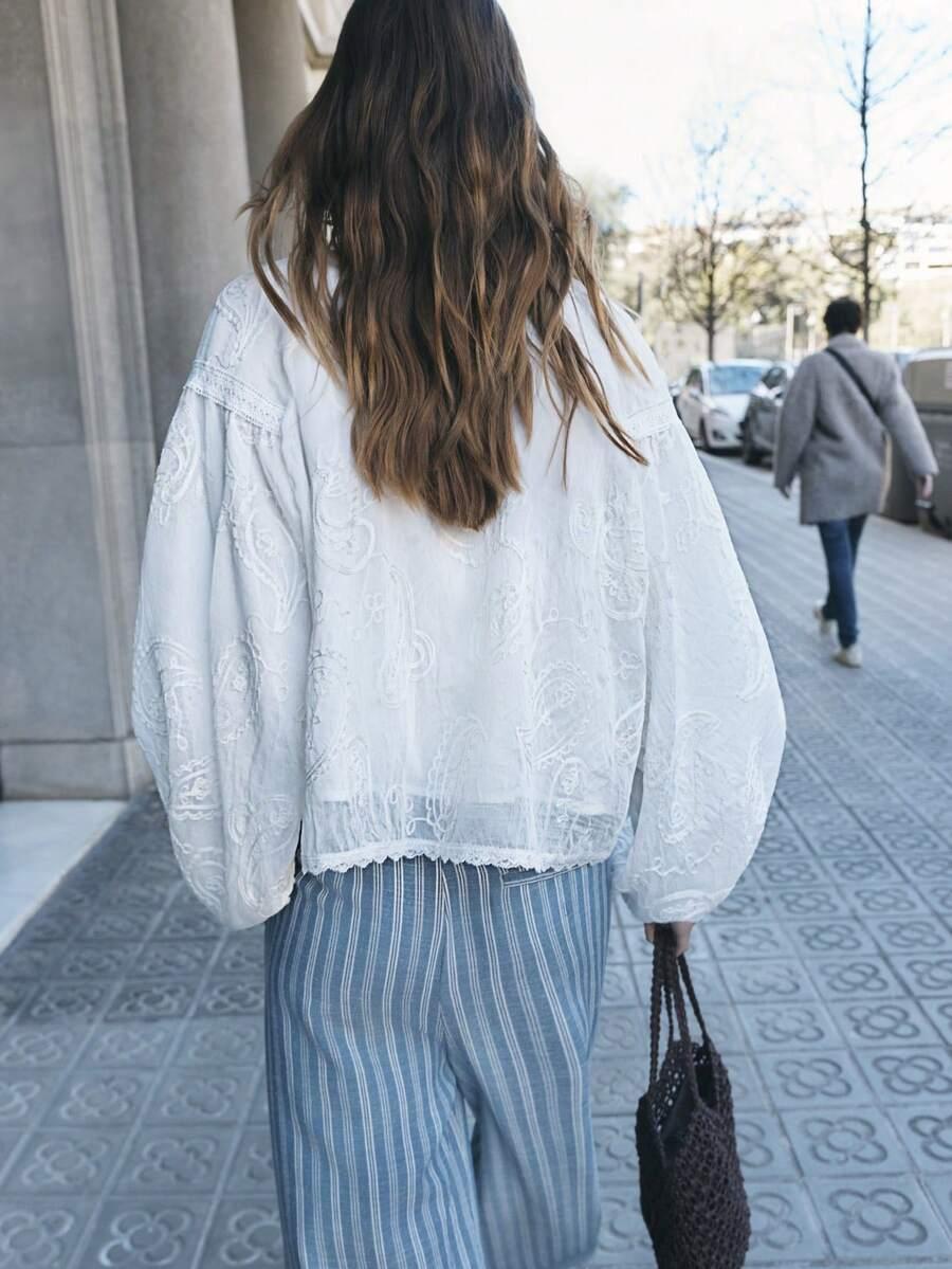 SHEIN BIAŁA BLUZKA DŁUGI RĘKAW S06__XL