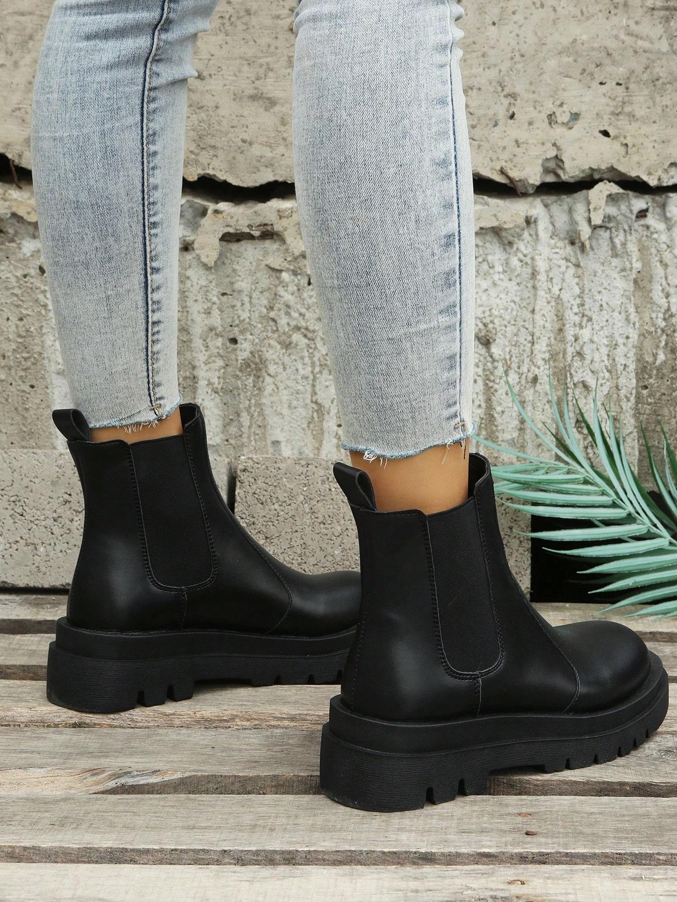 SHEIN CZARNE WSUWANE BOTKI W01__39,5