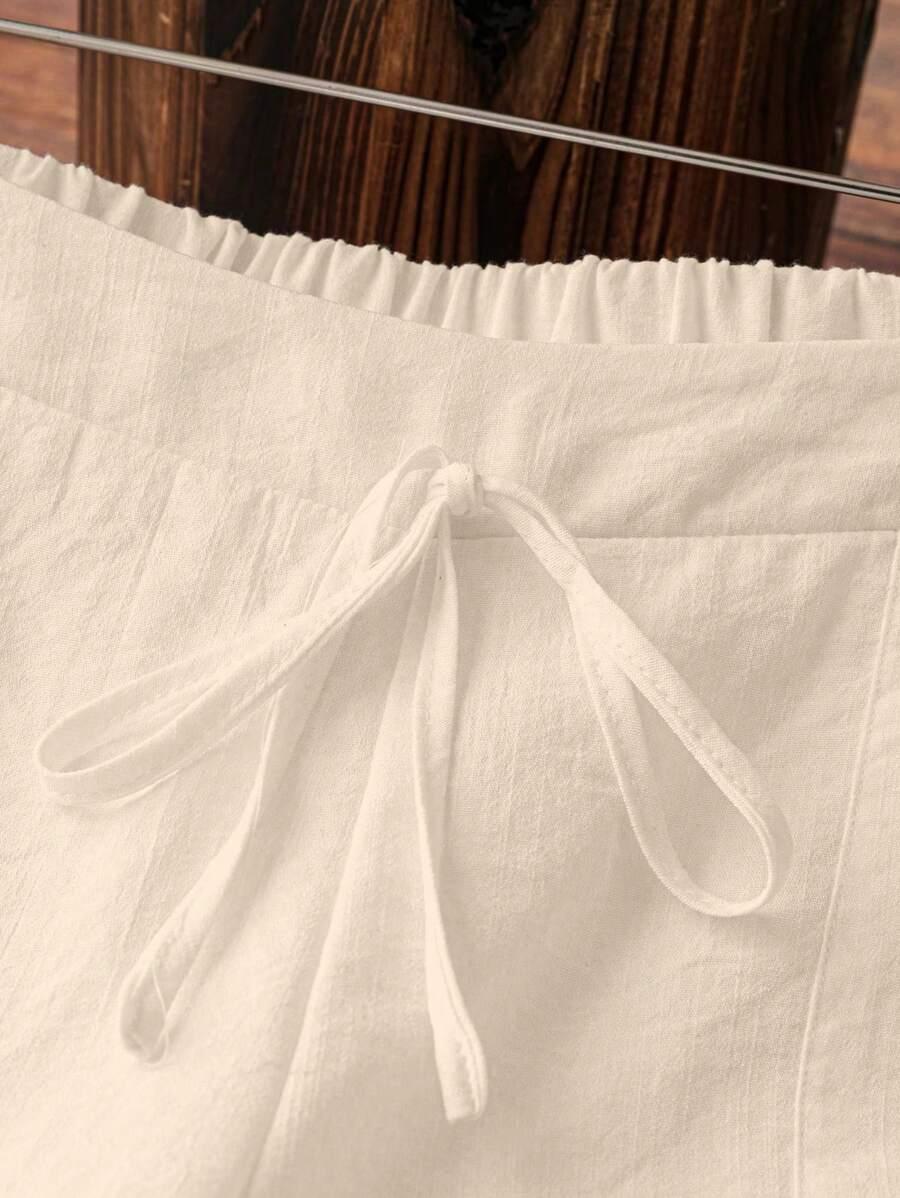 SHEIN BEŻOWE SPODNIE CASUAL S06__S