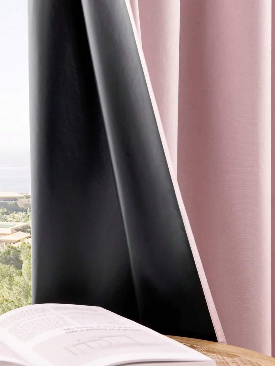 SHEIN RÓŻOWA ZASŁONA 2-PACK S07__132X160CM