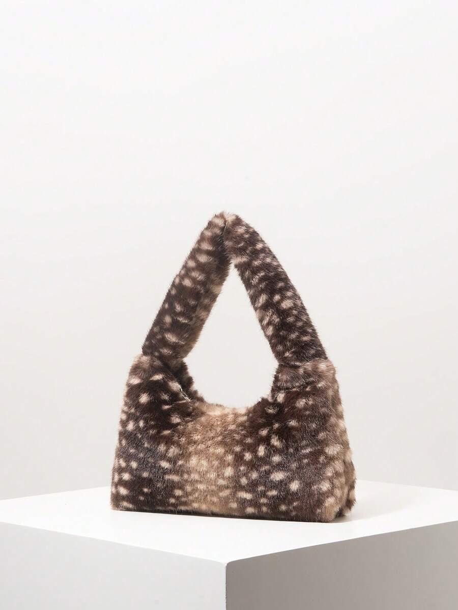 SHEIN FLUFFY TOREBKA ANIMAL PRINT S07__