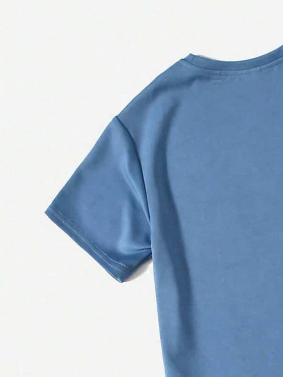 SHEIN T-SHIRT KRÓTKIE SPODENKI KOMPLET BIG BROTHER PK01__116-122