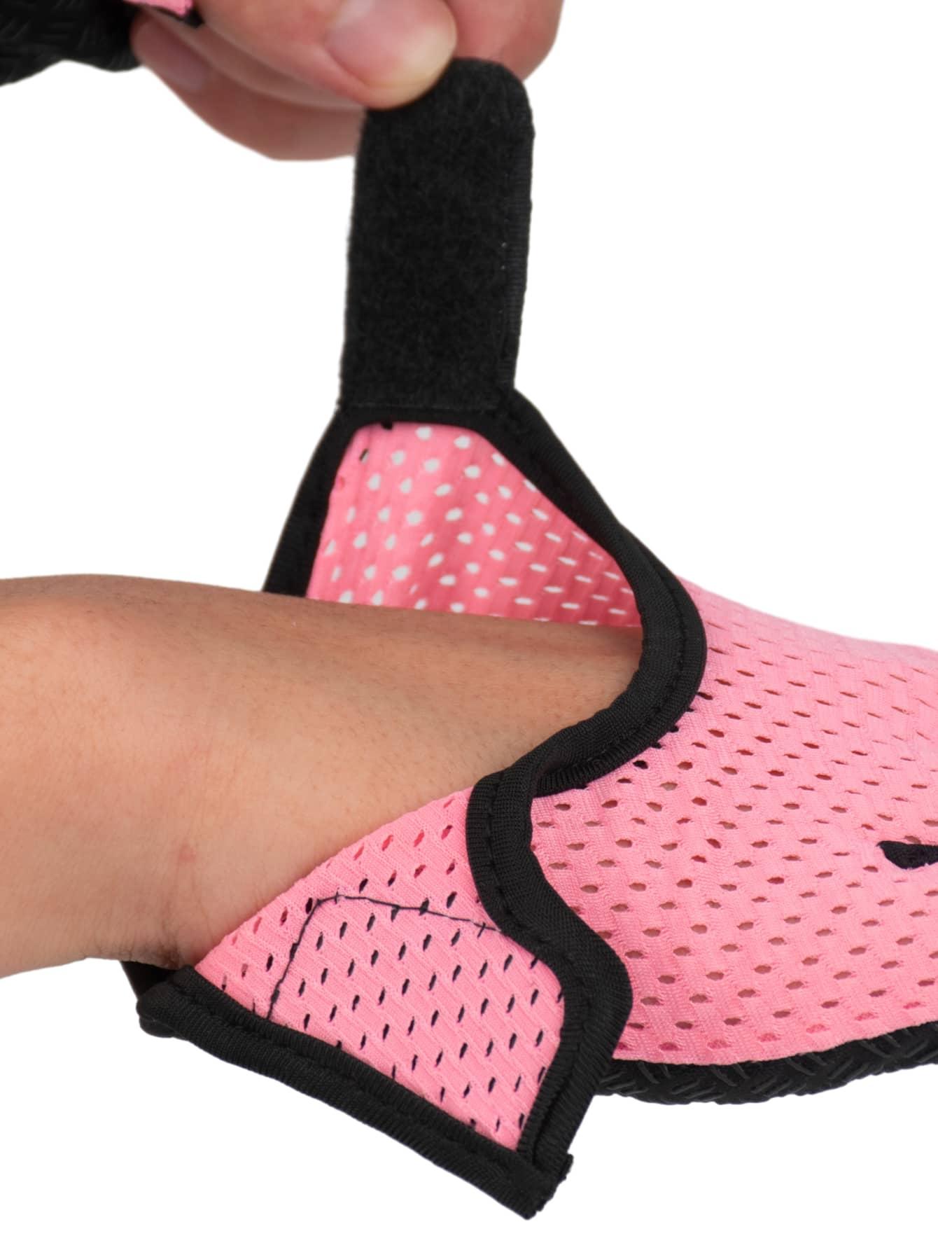SHEIN RÓŻOWE RĘKAWICZKI NA ROWER S07__S