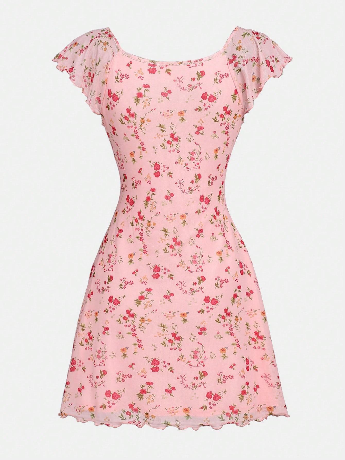SHEIN RÓŻOWA SUKIENKA WZÓR S06__166-170