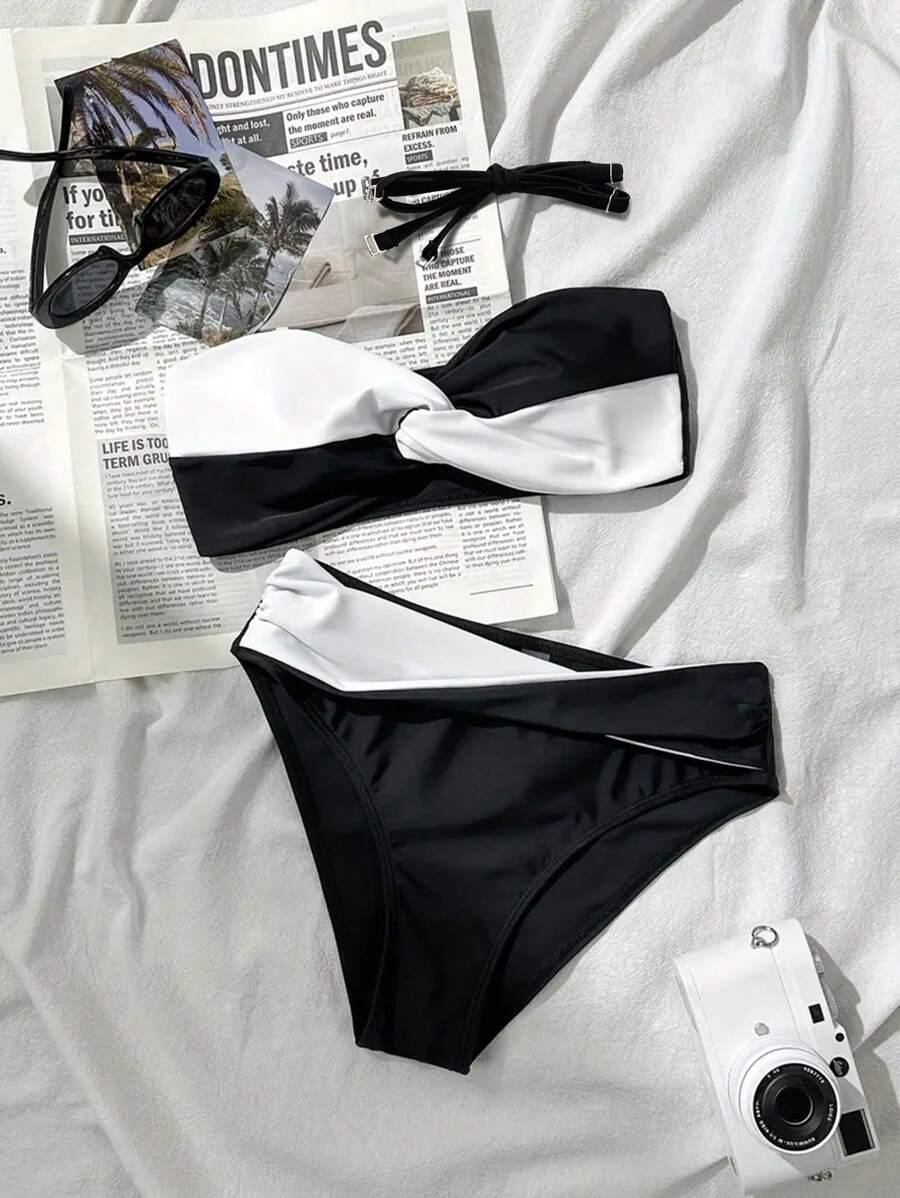 SHEIN DWUCZĘŚCIOWY STRÓJ KĄPIELOWY S09__S