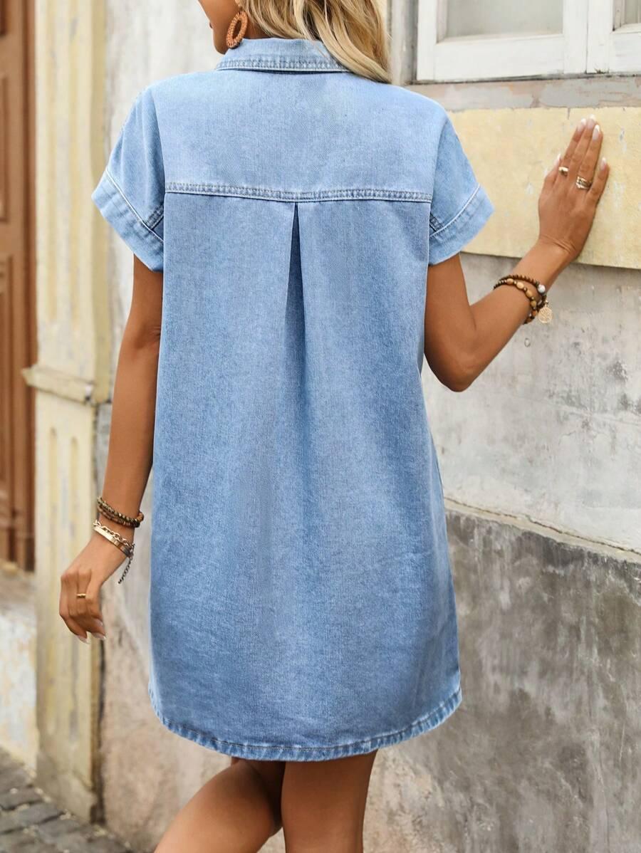 SHEIN JEANSOWA MINI SUKIENKA S06__M