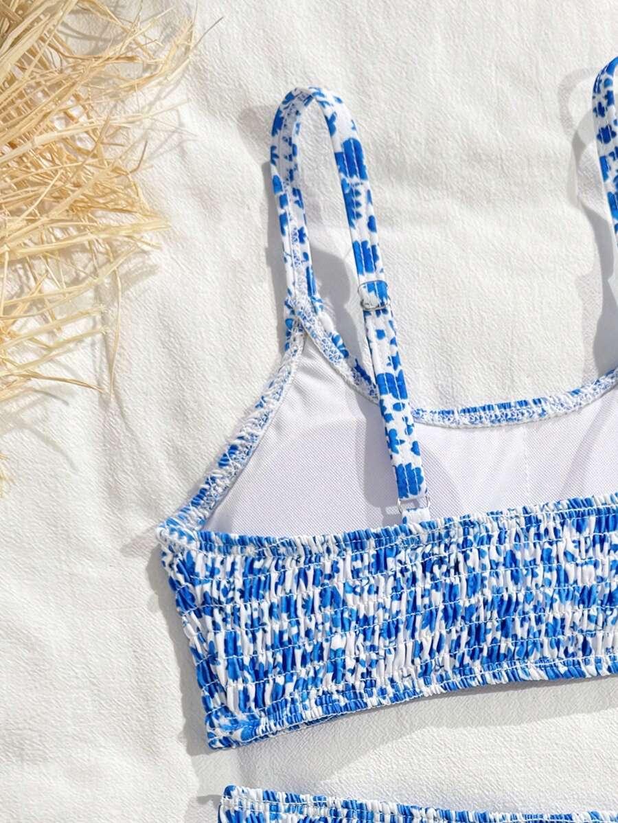 SHEIN DWUCZĘŚCIOWY STRÓJ KĄPIELOWY WZÓR S09__166-170