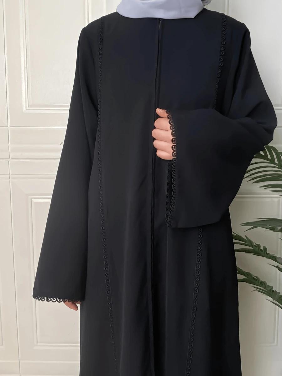 SHEIN CZARNA ABAJA DŁUGI RĘKAW S06__XL